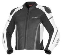 BÜSE Le Mans Pro LE Veste en cuir pour hommes Noir/Blanc/Gris 54