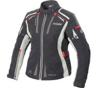 Büse Linda, veste textile imperméable pour femmes 52 Noir/Gris Clair/Rouge Noir/Gris Clair/Rouge