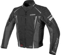 Büse Miles Blouson textile de moto imperméable, noir-gris, taille 2XL pour homme