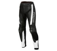 Büse Mille Pantalon en cuir de moto, noir-blanc, taille 48 pour homme