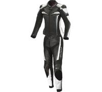 Büse Mille Costume en cuir de moto de dames de deux pièces, noir/jaune, Taille 42