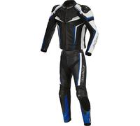 Büse Mille Costume en cuir de moto deux pièces, noir/bleu, Taille 58
