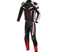 Büse Mille Costume en cuir de moto deux pièces, noir/rouge, Taille 48