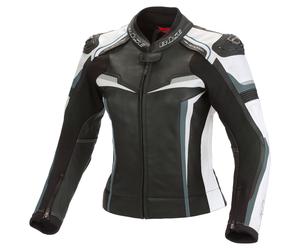 BÜSE Mille Femmes Veste combi cuir Noir/Blanc 20