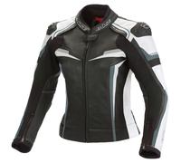 BÜSE Mille Femmes Veste combi cuir Noir/Blanc 36