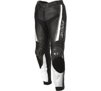 Büse Mille Pantalon en cuir de moto pour dames, noir-blanc, taille 42 pour femmes