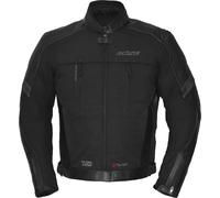 Büse Novaro Blouson de moto imperméable en cuir/textile, noir, taille L pour homme