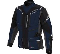 Büse Open Road III Blouson textile de moto imperméable, noir-bleu, taille 58 pour homme