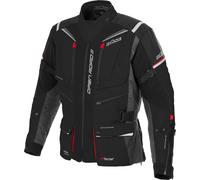 Büse Open Road III Blouson textile de moto imperméable, noir/rouge, Taille 60