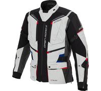 Büse Open Road III Veste textile de moto imperméable pour femmes, gris-blanc, taille 48