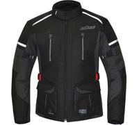 BÜSE Rider veste textile de moto pour enfants imperméable, noir-gris, taille XS 140 pour des gamins