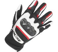Büse Safe Ride Gants de motocross pour femmes, Blanc/Rouge, Taille 8