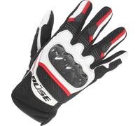 Büse Safe Ride Gants, Noir/Blanc/Rouge, Taille 10