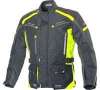 Büse Torino II Veste textile de moto, noir-jaune, taille 4XL pour homme