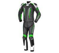 BÜSE Tormo Combinaison en cuir 2 pièces Noir/Vert 54 unisex