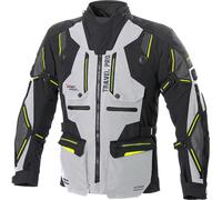 Büse Travel Pro, veste textile imperméable 48 Noir/Gris Clair/Jaune Néon Noir/Gris Clair/Jaune Néon