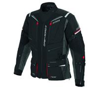 Büse Open Road III Veste textile de moto imperméable pour femmes, noir-rouge, taille 50