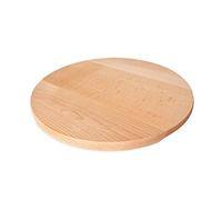 Bütic Assiette à pizza, plateau à tarte flambée avec poignée creuse en hêtre - Taille au choix, article : Ø 45 cm