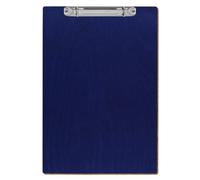 Bütic Classeur à anneaux en bois coloré - Pour DIN A3 A4 A5 - En contreplaqué de bouleau de 3 mm et scellé avec un vernis transparent résistant - Format : A4 haut - Couleur : bleu foncé