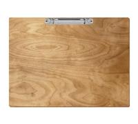 Bütic Classeur à anneaux en bois coloré - Pour DIN A3 A4 A5 - En contreplaqué de bouleau de 3 mm et scellé avec un vernis transparent résistant - Format : A4 paysage - Couleur : bouleau rustique