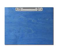 Bütic Classeur à anneaux en bois coloré - Pour DIN A3 A4 A5 - En contreplaqué de bouleau de 3 mm et scellé avec un vernis transparent résistant - Format : A5 paysage - Couleur : bleu bleuet