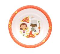 Bütic GmbH BlueBand Assiette creuse en mélamine pour enfant, assiettes plates, assiettes creuses avec motifs professionnels, article : 1 assiette creuse, orange foncé