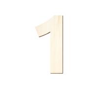 Bütic GmbH Chiffres en bois - Ubuntu - avec signes de ponctuation et caractères spéciaux - Choix de la taille, taille : 5 cm, chiffres/caractères spéciaux : 1