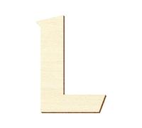 Bütic GmbH Lettres en bois contreplaqué Sea Garden En peuplier 3 mm Disponibles en différentes dimensions, Bois, Großes L, 15 cm