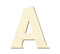 Bütic GmbH Lettres en bois contreplaqué Sea Garden En peuplier 3 mm Disponibles en différentes dimensions, Bois, Großes A, 15 cm