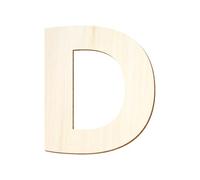 Bütic GmbH Lettres en Bois Ubuntu - Texte Personnalisable, Bois, Großes D, 10 cm