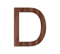 Bütic GmbH Lettres en bois véritable avec inscription Arial au choix, Bois, Großes D, 5 cm