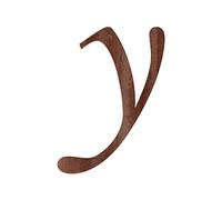 Bütic GmbH Lettres en placage de bois - MT - Lettres en placage de bois foncé de 0,6 mm - Taille au choix : 20 cm - Lettres : petite Y