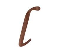 Bütic GmbH Lettres en placage de bois - MT - Lettres en placage de bois foncé de 0,6 mm - Taille au choix : 20 cm - Lettres : petite L