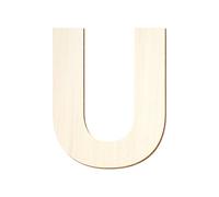 Bütic GmbH Ubuntu Lettres autocollantes en bois - Texte/inscription au choix avec choix de taille, taille : 20 cm, lettres : grand U