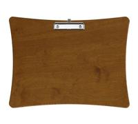 Bütic Porte-bloc concave en teck pour DIN A3, A4, A5, A6, en contreplaqué de bouleau de 3 mm et scellé avec un vernis transparent résistant