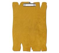 Bütic Porte-bloc en bois de chêne clair pour DIN A3 A4 A5 A6 en contreplaqué de bouleau de 3 mm et scellé avec un vernis transparent résistant, format : A3 haut, pince : pince à étrier argentée
