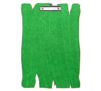 Bütic Porte-bloc en bois en forme de planche en bois vert clair pour DIN A3 A4 A5 A6 en contreplaqué de bouleau de 3 mm et scellé avec un vernis transparent résistant, format : A3 haut, pince : pince