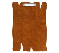 Bütic Porte-bloc en bois en forme de rhum pour DIN A3 A4 A5 A6 en contreplaqué de bouleau de 3 mm et scellé avec un vernis transparent résistant, format : A3 haut, pince : pince à étrier, porte-stylo