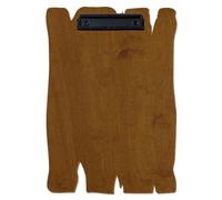 Bütic Porte-bloc en bois en teck pour A3 A4 A5 A6 Format A4 Hauteur A4 Pince à étrier Noir