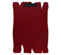 Bütic Porte-bloc en bois rouge foncé pour DIN A3 A4 A5 A6 en contreplaqué de bouleau de 3 mm et scellé avec un vernis transparent résistant, format : A3 haut, pince : pince à étrier, porte-stylo noir