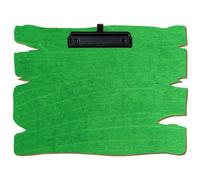 Bütic - Porte-bloc en bois vert clair - Pour DIN A3 A4 A5 A6 - En contreplaqué de bouleau de 3 mm et scellé avec un vernis transparent résistant - Format : A4 paysage - Pince : pince à étrier