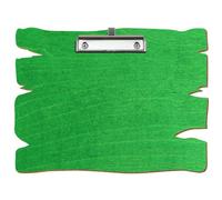Bütic - Porte-bloc en bois - Vert clair - Pour DIN A3 A4 A5 A6 - En contreplaqué de bouleau de 3 mm et scellé avec un vernis transparent résistant - Format : A4 paysage - Pince : pince à étrier
