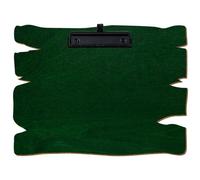 Bütic - Porte-bloc en bois - Vert foncé - Pour DIN A3 A4 A5 A6 - En contreplaqué de bouleau de 3 mm et scellé avec un vernis transparent résistant - Format : A4 paysage - Pince : pince à étrier
