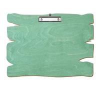 Bütic - Porte-bloc en bois - Vert menthe - Pour DIN A3 A4 A5 A6 - En contreplaqué de bouleau de 3 mm et scellé avec un vernis transparent résistant - Format : A3 paysage - Pince : pince à étrier