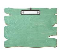 Bütic - Porte-bloc en bois - Vert menthe - Pour DIN A3 A4 A5 A6 - En contreplaqué de bouleau de 3 mm et scellé avec un vernis transparent résistant - Format : A4 paysage - Pince : pince à étrier