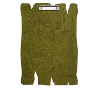 Bütic Porte-bloc en bois vert olive pour DIN A3 A4 A5 A6 en contreplaqué de bouleau de 3 mm et scellé avec un vernis transparent résistant, format : A3 haut, pince : pince à étrier, porte-stylo