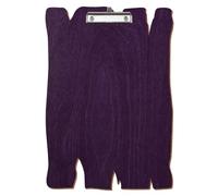 Bütic Porte-bloc en bois violet pour DIN A3 A4 A5 A6 en contreplaqué de bouleau de 3 mm et scellé avec un vernis transparent résistant, format : A3 haut, pince : pince à étrier, porte-stylo argenté