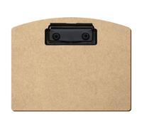 Bütic - Porte-bloc en HDF/MDF - Forme de segment - Pour format A3, A4, A5, A6, en HDF de 3 mm d'épaisseur - Format : A6 paysage - Pince : noir