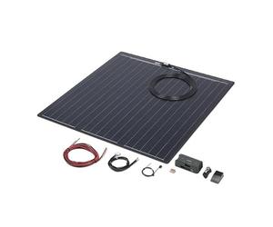 BÜTTNER DOMETIC MT 340-2 FLQ Système solaire complet, 340 Wp, 2 modules, noir, 2 x 98 x 98 cm, 11 kg, avec régulateur solaire MPPT