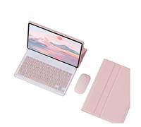 Bueuwe Coque Clavier pour Honor Tab V7 Pro 11 Pouces, Clavier Bluetooth sans Fil Amovible, Souris Bluetooth,Soft Pink